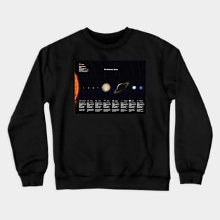 The Solar System en Spanish H Crewneck Sweatshirt